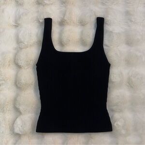 Babaton Cropped Ribbed Square Neck Tank